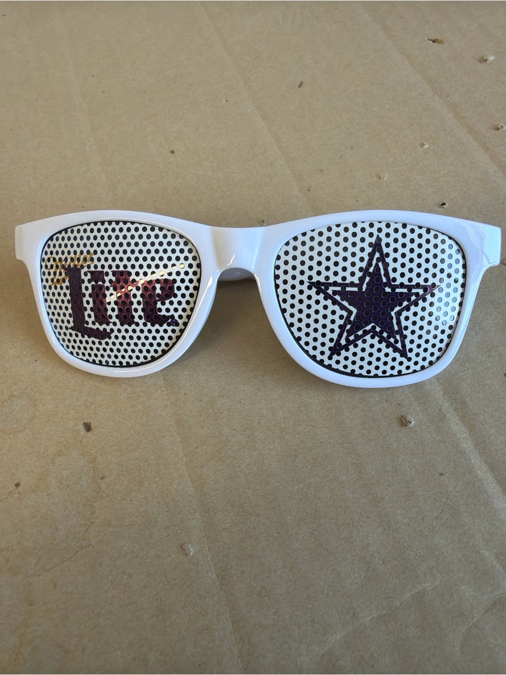 Miller Lite Dallas Cowboys promotional shutter sunglasses